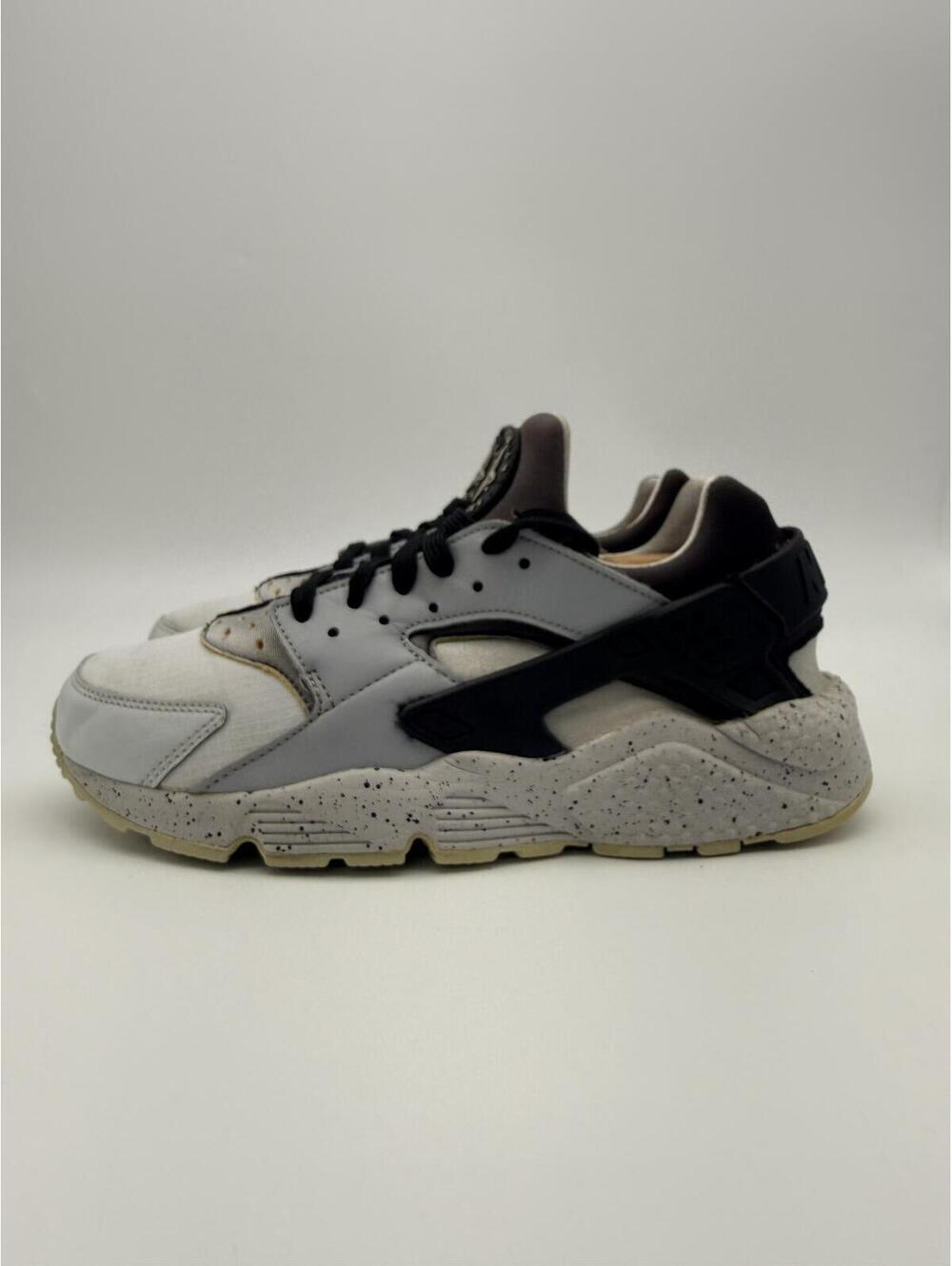 Nike Air Huarache Run Premium Men's Sneaker Pure Platinum Black Size 8 - Picture 3 of 10